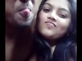Indian sweetheart Kissing added to Teat deep throating added to Gf Close by Nyc Blowjob